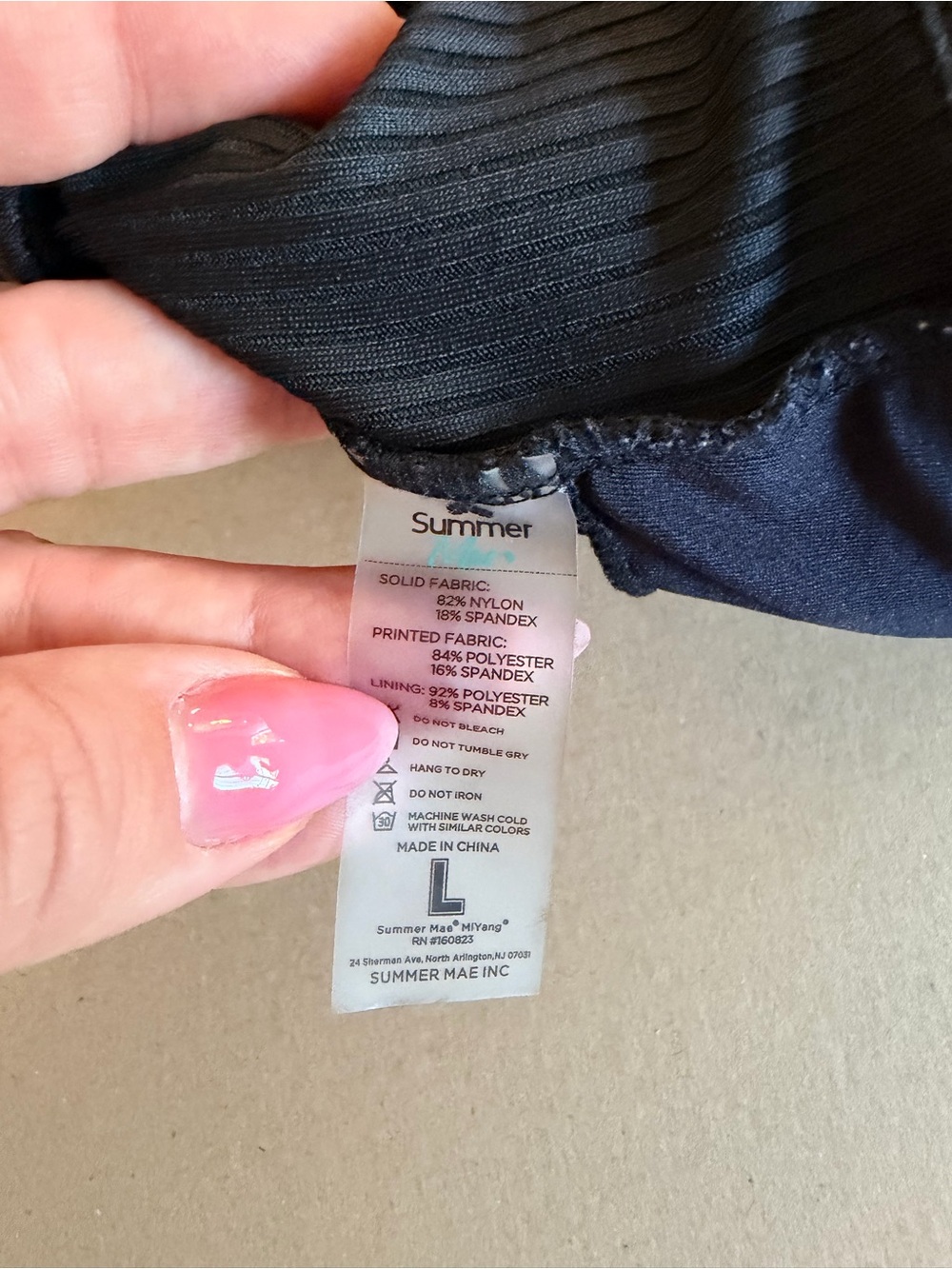 Maternity Black Ribbed Button-Front Bikini Set - Picture 3 of 6